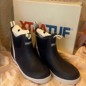 XTRATUF Men's Navy Wheelhouse Boots